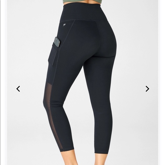Fabletics powerhold mesh capris leggings black - Picture 1 of 9